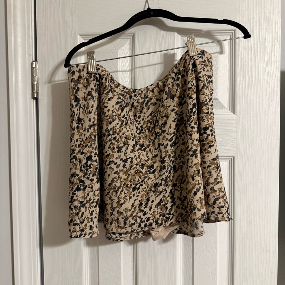 EUC Abercrombie Leopard Mini Skort